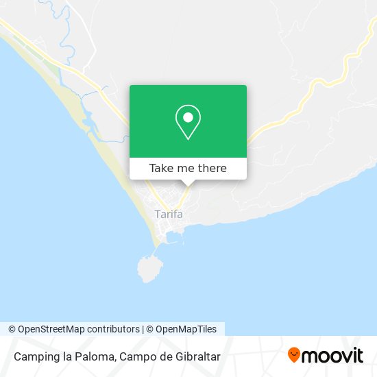 mapa Camping la Paloma