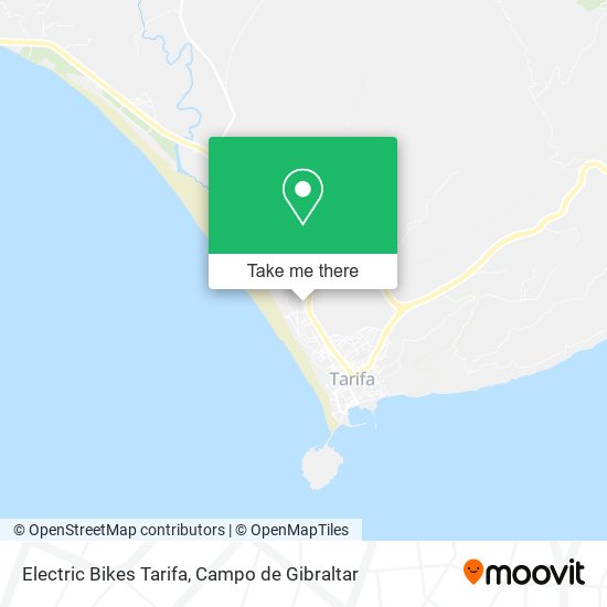 mapa Electric Bikes Tarifa