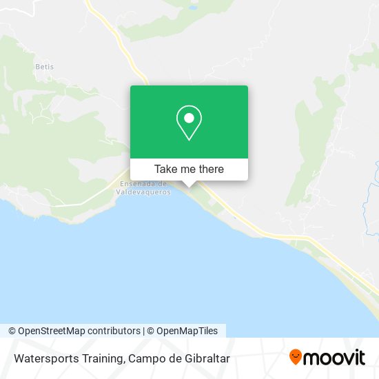 mapa Watersports Training