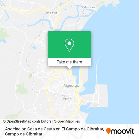 Asociación Casa de Ceuta en El Campo de Gibraltar map