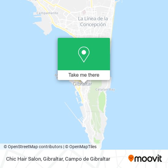 Chic Hair Salon, Gibraltar map