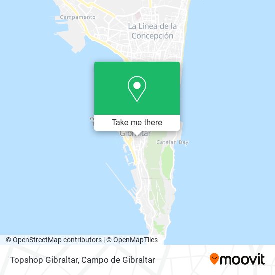 mapa Topshop Gibraltar