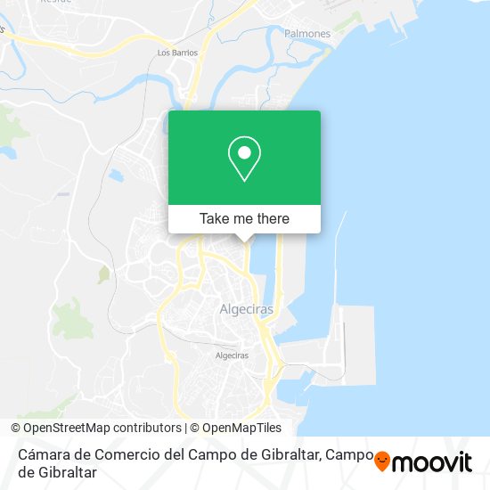 Cámara de Comercio del Campo de Gibraltar map