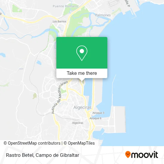 Rastro Betel map
