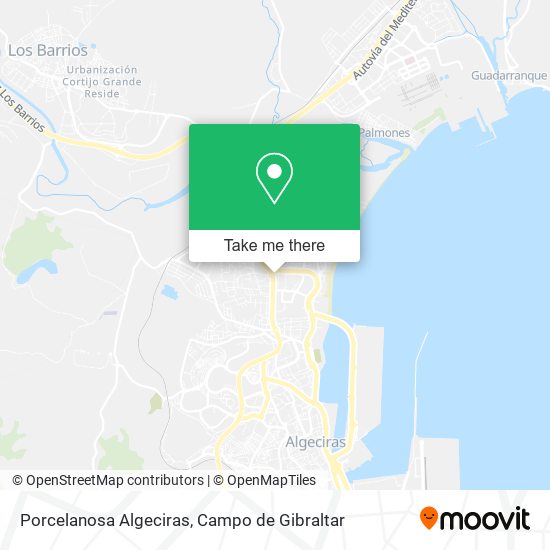 mapa Porcelanosa Algeciras