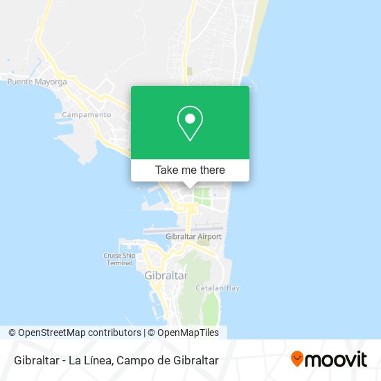 Gibraltar - La Línea map