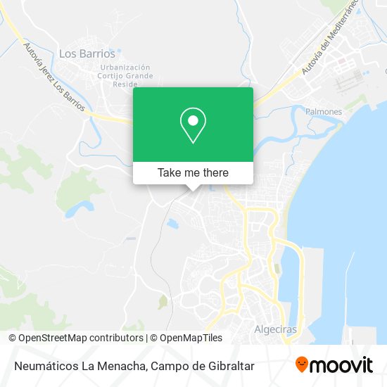 mapa Neumáticos La Menacha