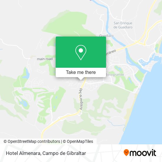 Hotel Almenara map