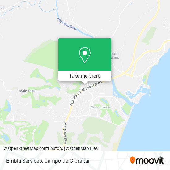 Embla Services map