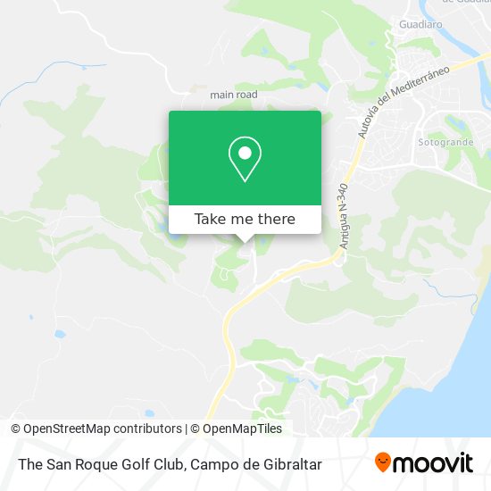 The San Roque Golf Club map