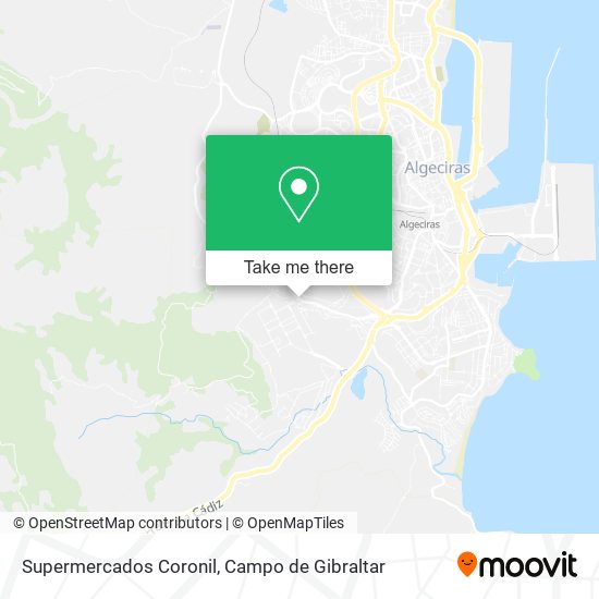 mapa Supermercados Coronil