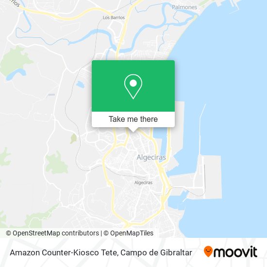 Amazon Counter-Kiosco Tete map