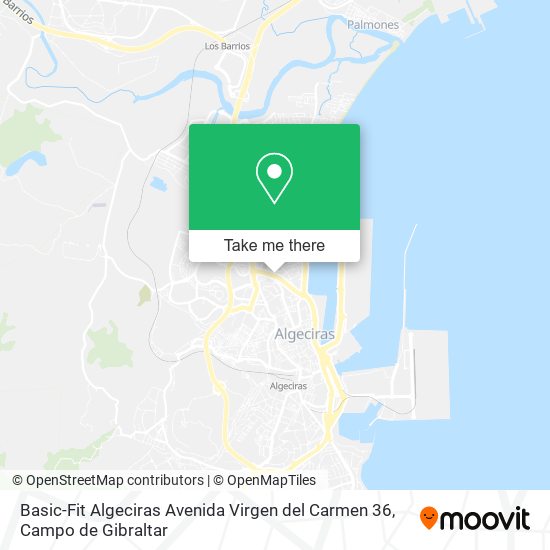 Basic-Fit Algeciras Avenida Virgen del Carmen 36 map