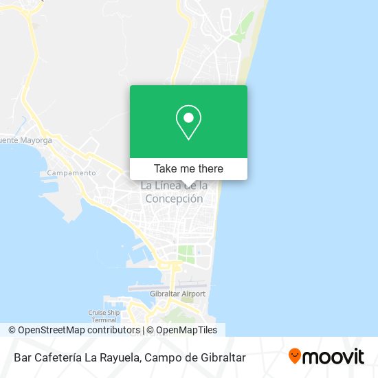 Bar Cafetería La Rayuela map