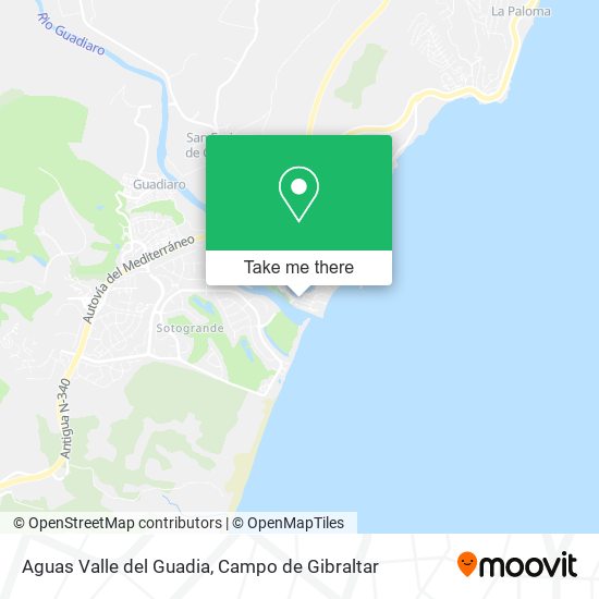 Aguas Valle del Guadia map