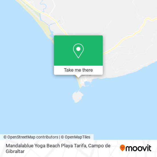 Mandalablue Yoga Beach Playa Tarifa map