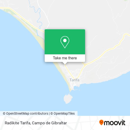 Radikite Tarifa map