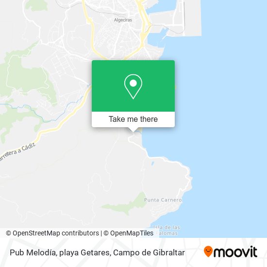 Pub Melodía, playa Getares map