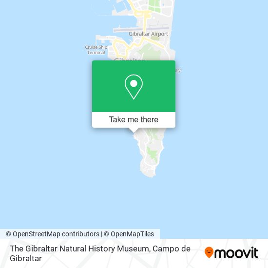 The Gibraltar Natural History Museum map