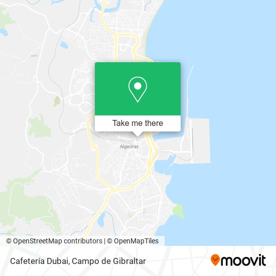 Cafetería Dubai map