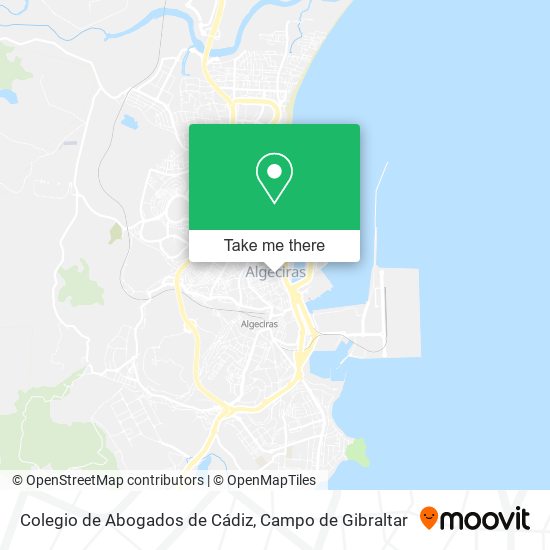 Colegio de Abogados de Cádiz map