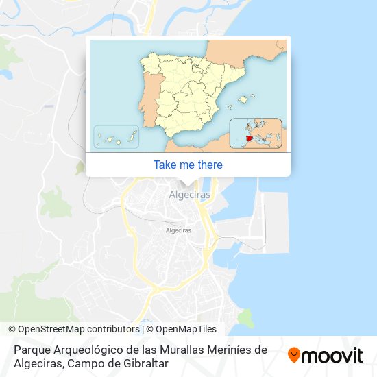 Parque Arqueológico de las Murallas Meriníes de Algeciras map