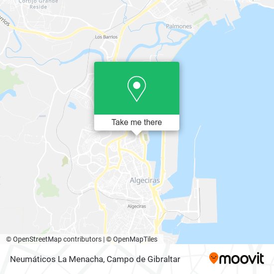 Neumáticos La Menacha map