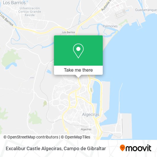 mapa Excalibur Castle Algeciras