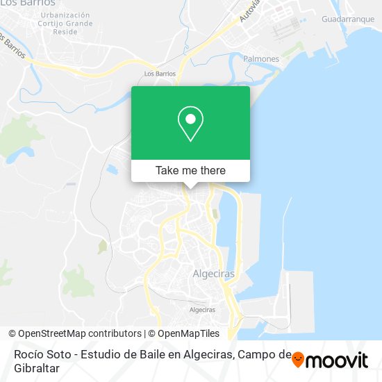 mapa Rocío Soto - Estudio de Baile en Algeciras