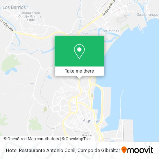 Hotel Restaurante Antonio Conil map