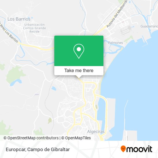 mapa Europcar