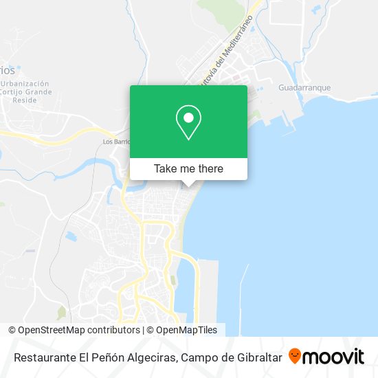 mapa Restaurante El Peñón Algeciras