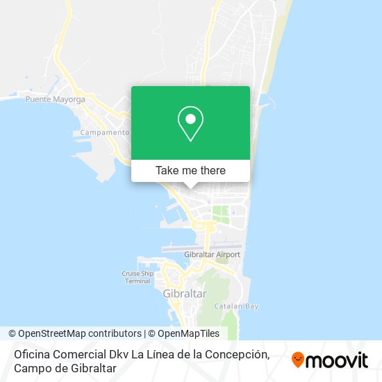 mapa Oficina Comercial Dkv La Línea de la Concepción