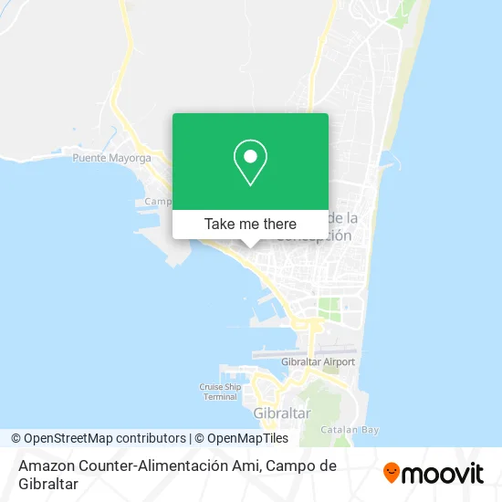 mapa Amazon Counter-Alimentación Ami