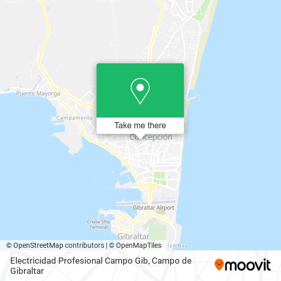 Electricidad Profesional Campo Gib map