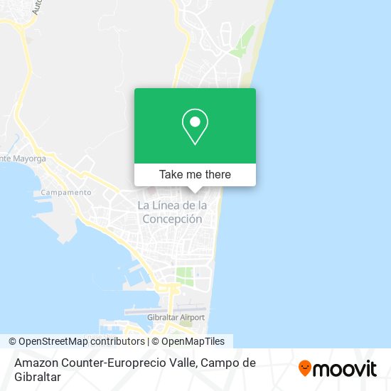 Amazon Counter-Europrecio Valle map