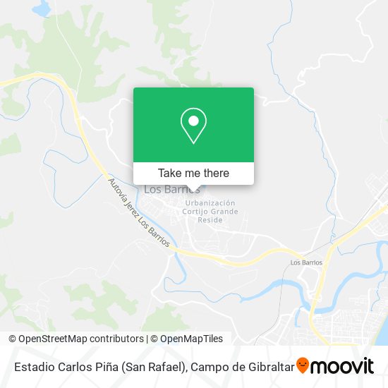 mapa Estadio Carlos Piña (San Rafael)
