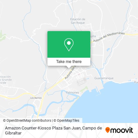 Amazon Counter-Kiosco Plaza San Juan map