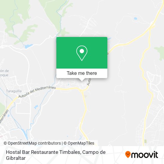 Hostal Bar Restaurante Timbales map