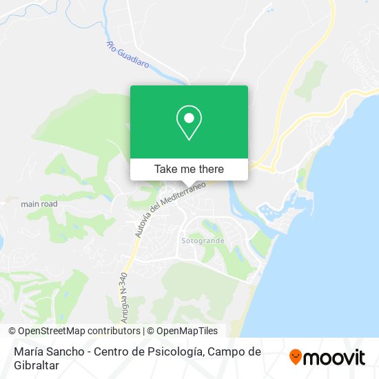 mapa María Sancho - Centro de Psicología