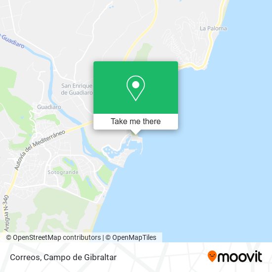 Correos map