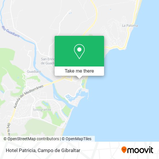 Hotel Patricia map