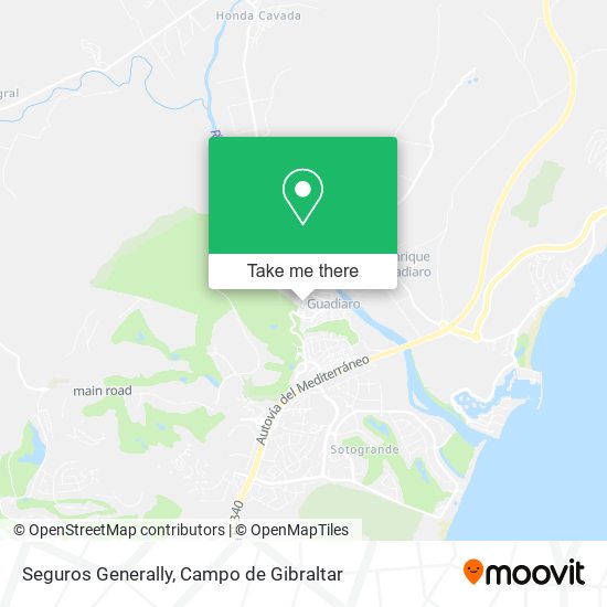 Seguros Generally map