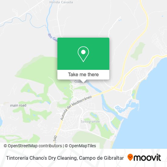 Tintorería Chano's Dry Cleaning map