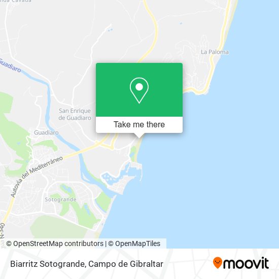 mapa Biarritz Sotogrande