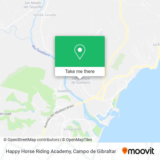 mapa Happy Horse Riding Academy