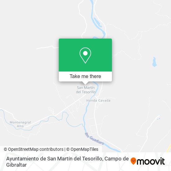 mapa Ayuntamiento de San Martín del Tesorillo