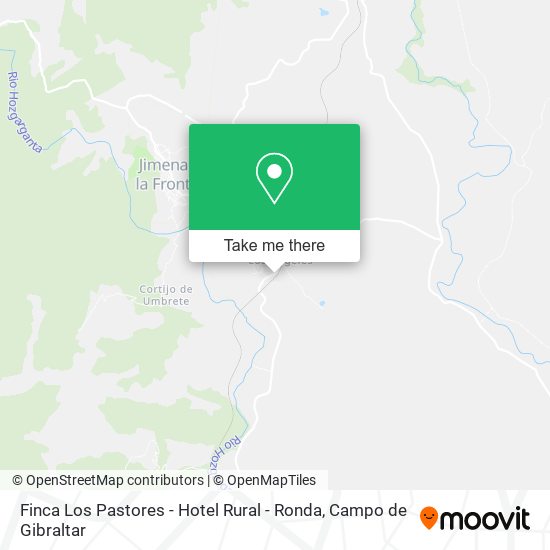 mapa Finca Los Pastores - Hotel Rural - Ronda