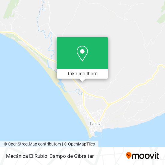 Mecánica El Rubio map