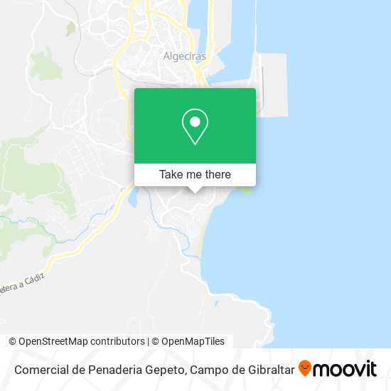 Comercial de Penaderia Gepeto map